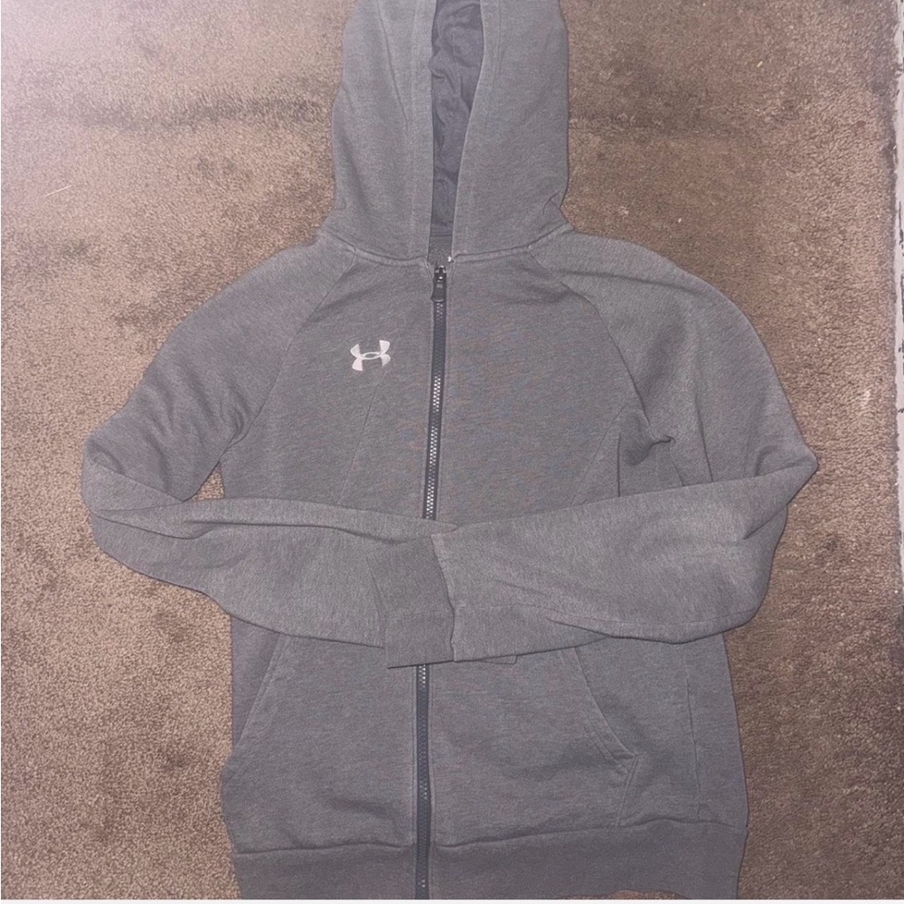 Under Armour Gray Zip-Up Hoodie